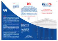 Dépliant UNETICA Recours aux services d’un expert traducteur interprète